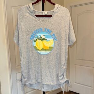 Squeeze The Day Hooded Top - Size XL